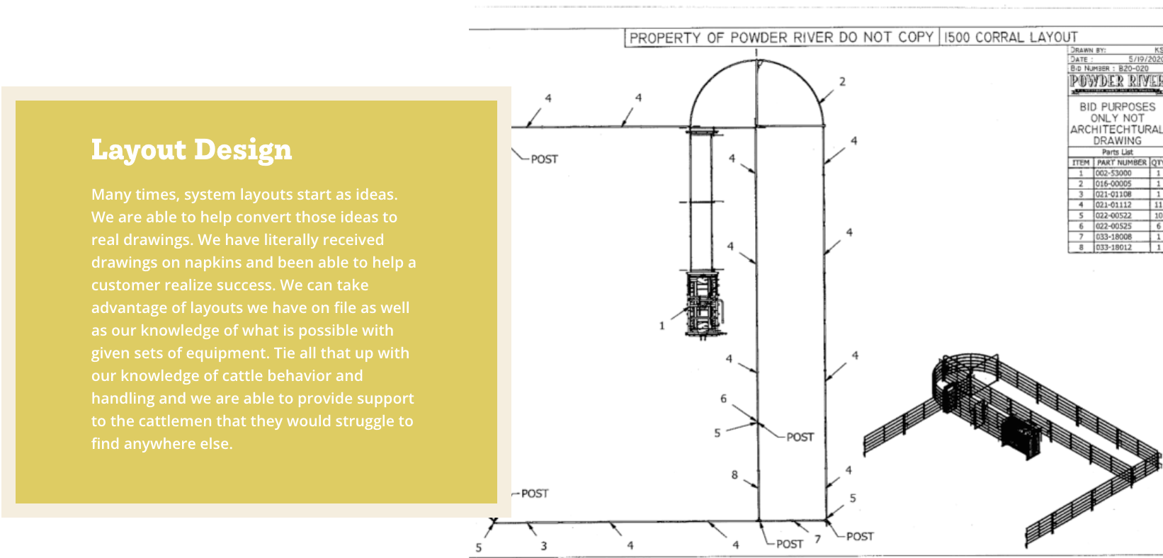 Ranch Call Layout Design