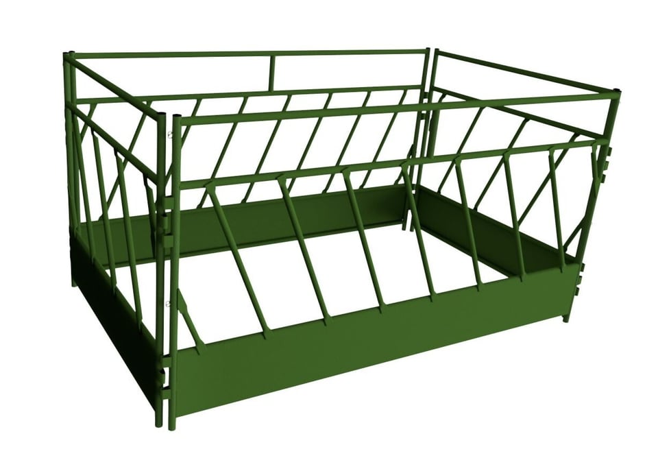 square bale feeder